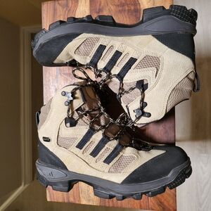 Adidas Tan and Black Hiking Boots - Like New